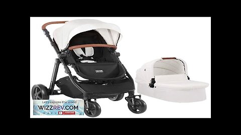 VEVOR Stroller Travel System With Bassinet Playard Baby Combo Set 2-in-1 White Review