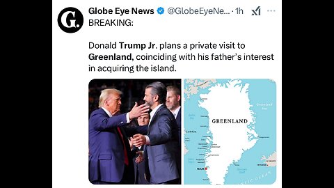 DON TRUMP JR🇺🇸🪽📸VISITS GREENLAND⛰️🇬🇱🏔️💫