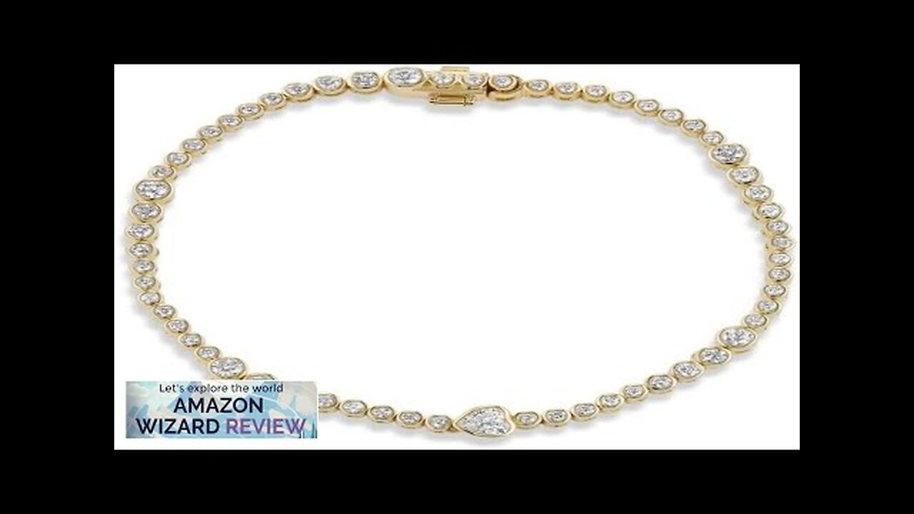 ONDYN Rainsun Heart Tennis BraceletFully articulated bezel-set yellow gold tennis bracelet Review