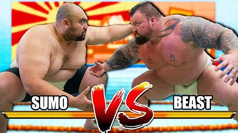 World's STRONGEST Man VS SUMO Champion!!.