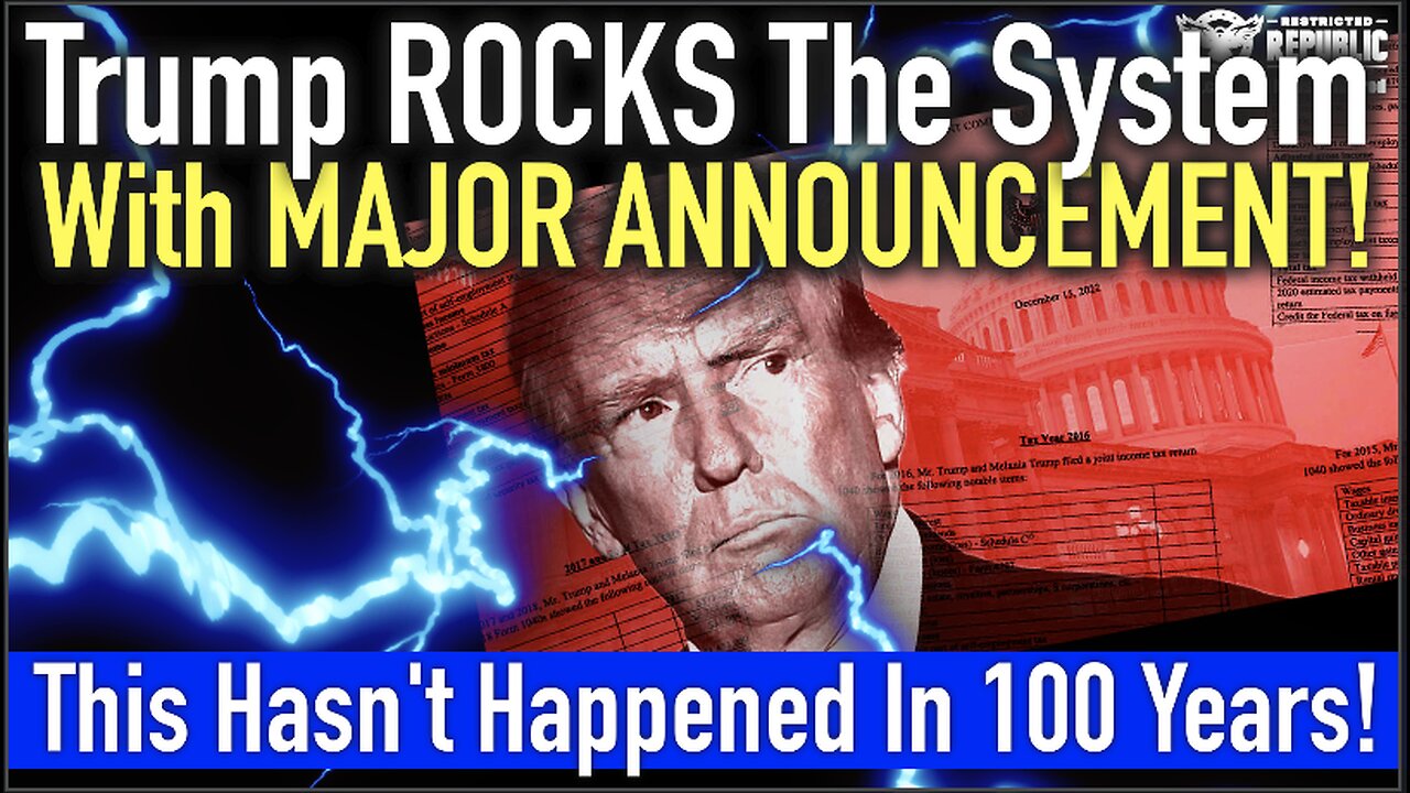 This Hasn’t Happened In 100+ Years! Trump ROCKS The System With MAJOR Announcement!