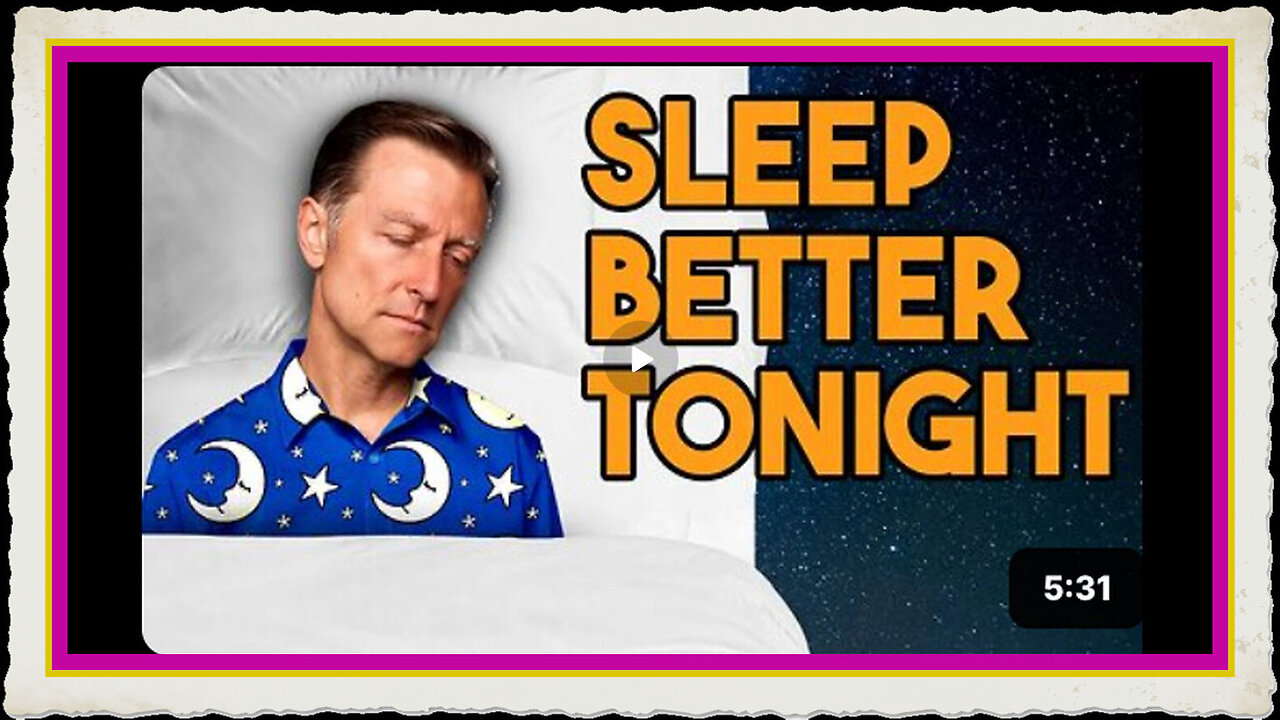 Why You Can't SLEEP! Simple Fix