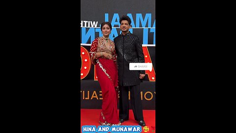 Bollywood Actress Hina Khan With Munawar Spotted in Flimcity Mumbai 🌹🥰❤️