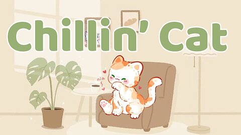 Chillin' Cat Lofi 🔆1 Hour Cafe Song 🎐 lofi chill【Cute lofi music mix】🍬 study aesthetic chill relax