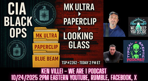 TSP #2262 — CIA Black Ops: MK Ultra to Paperclip, Looking Glass, Blue Beam w/ Ken Villei