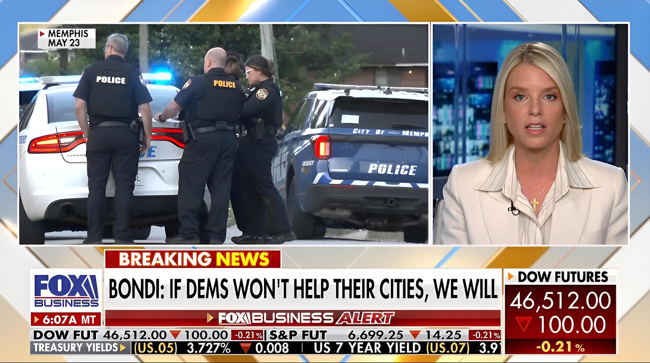 AG Pam Bondi praises Memphis mayor for ‘cooperating’ in crime crackdown