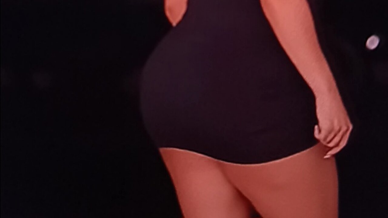 Little black dress model