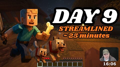 Day 9 Thanksgiving Survival & Our FIRST Dogs! | Minecraft Dad Challenge (Streamlined)