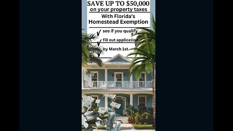 🚨 Florida Homestead Exemption DEADLINE 🚨