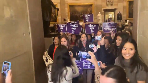 Theater Kids…Dems March To Mike Johnson's Empty Office For Recently Elected Adelita Grijalva: Part 1