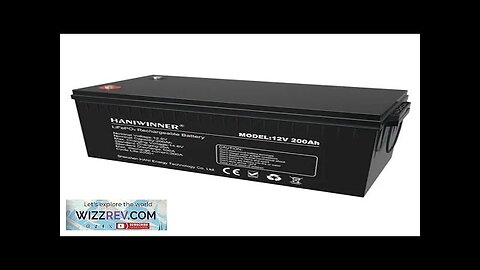 US Direct HANIWINNER 12.8V 200Ah LiFePO4 Lithium Battery Pack Backup Power 2560Wh Review