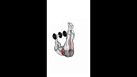Dumbbell Floor Wipers Exercise.