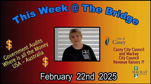 This Week With Tine - Should Our Government be Audited like the US & Casey Council`