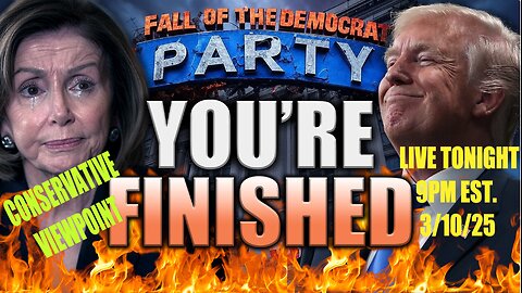 THE DEMOCRATS ARE IMPLODING! WE ARE WITNESSING THE END OF THE DEMOCRAT PARTY! TONIGHT @ 9PM EST.