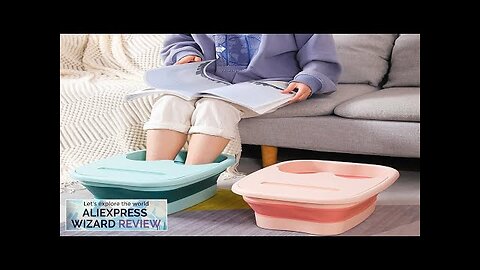 1PC Foldable Footbath Massage Bucket Soaking Bucket Folding Basin Spa Bath Bucket Review