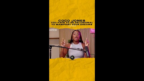 @cocojones You have to be delusional to manifest your dreams