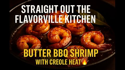 Straight Out the FlavorVille Kitchen: Butter BBQ Shrimp with Creole Heat 🔥”