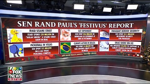 Sen Rand Paul Breaks Down Festivas Report Of Government Waste