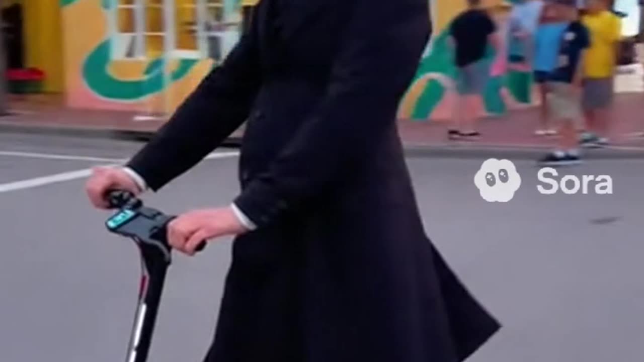 Abe Lincoln scooter tricks 😂