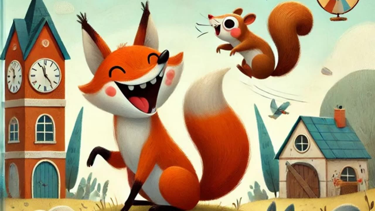 The Laughing Fox and the Silly Squirrel, Whimsical Forest Adventure for Kids | The Magic Story Train