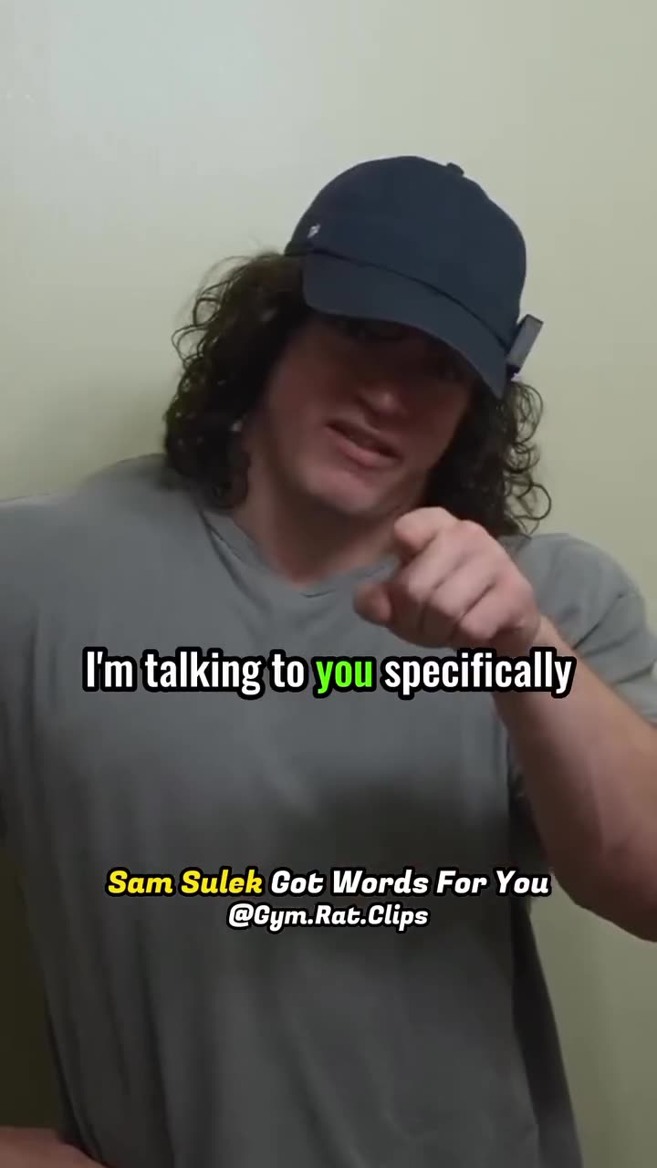 Sam Sulck has a word for you and me about our Cardio.