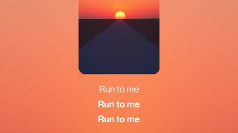 Run to me 🏃_♀️