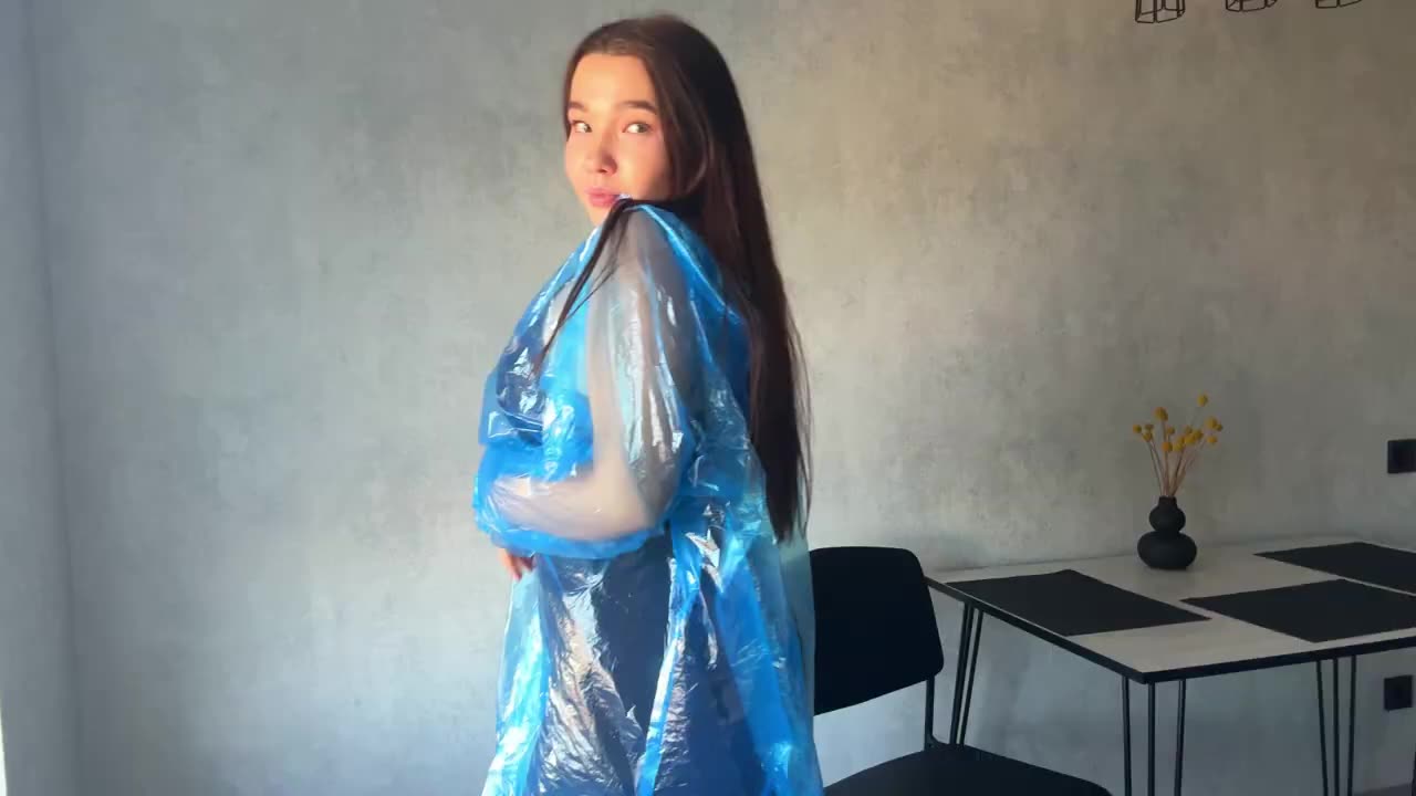 [4K USA] Raincoat try on haul | Style over a top and leggings