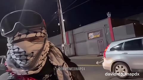 Antifa protesters exposed to their faces in Portland