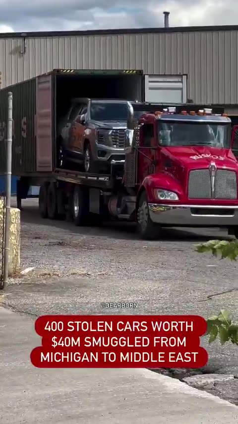 Dearborn, Michigan, site of a major car theft bust: 400 luxury vehicles, $40M, smuggled overseas.