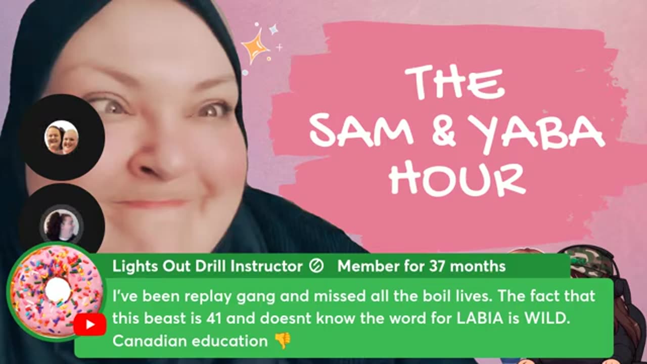 Yaba tries to pronounce the word labia