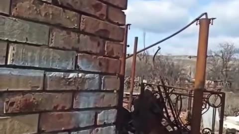 Toretsk. Our fighter throws TM into the hut