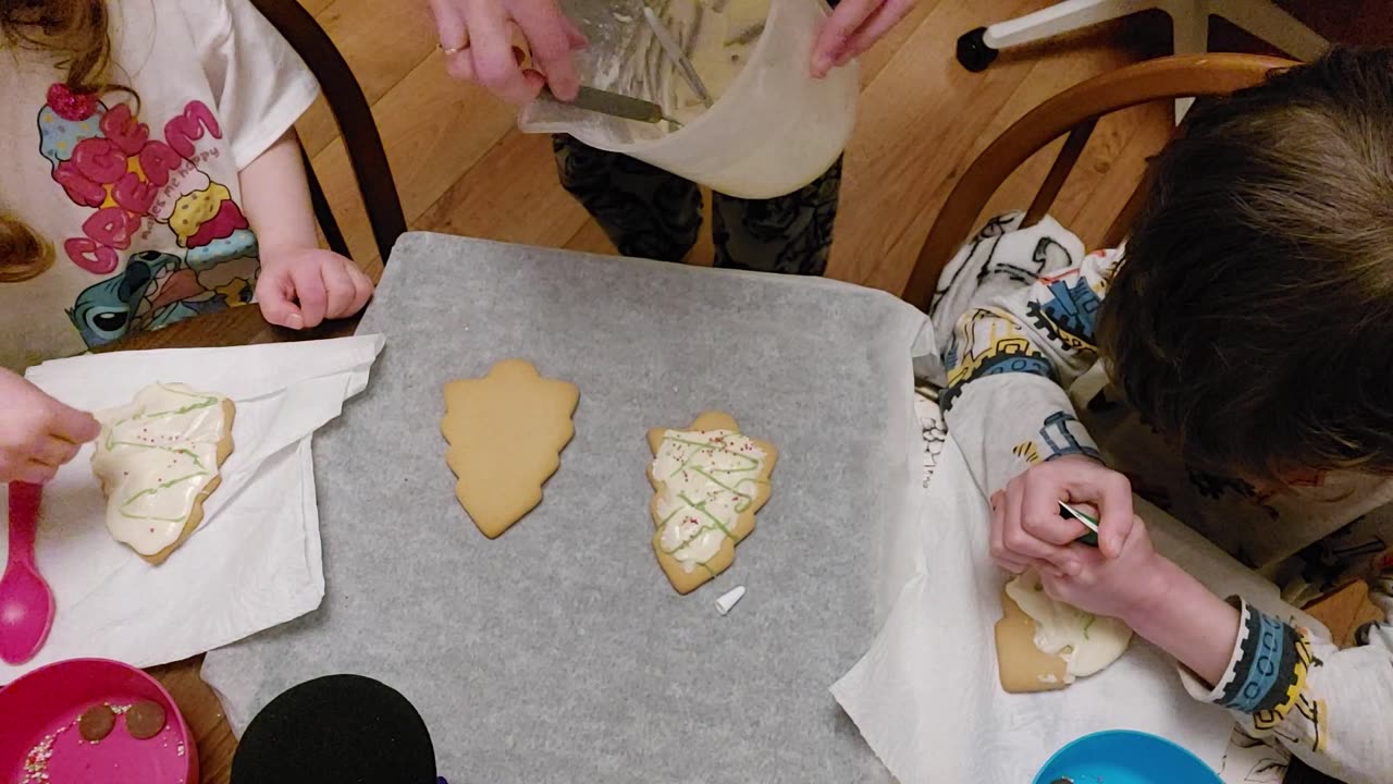 Decorating Gingerbread Christmas Cookies