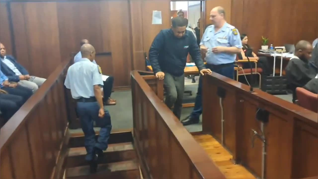 Mfanafuthi Kunene, appeared before the Durban Magistrate Court limping