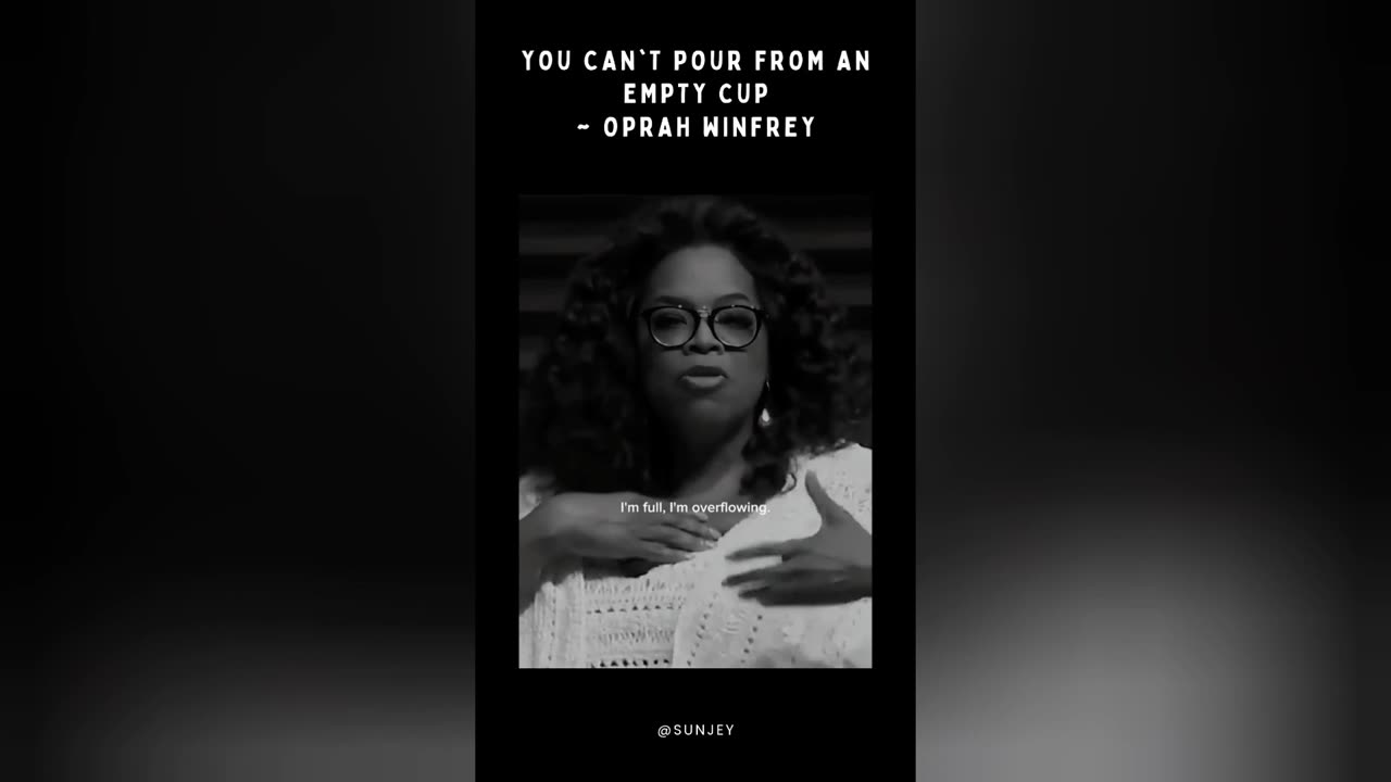 You can't pour from an empty cup