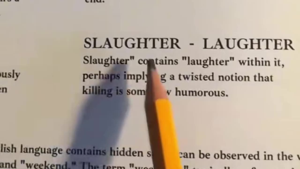 The English language is coded