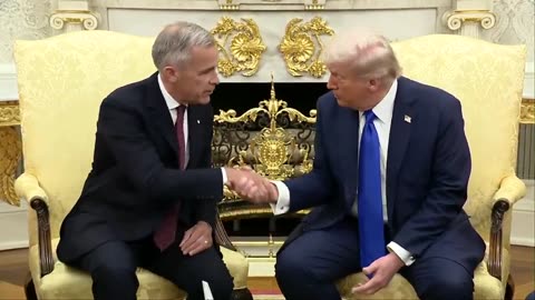 📌POTUS hosts meeting in Oval with Canada's PM Mark Carney