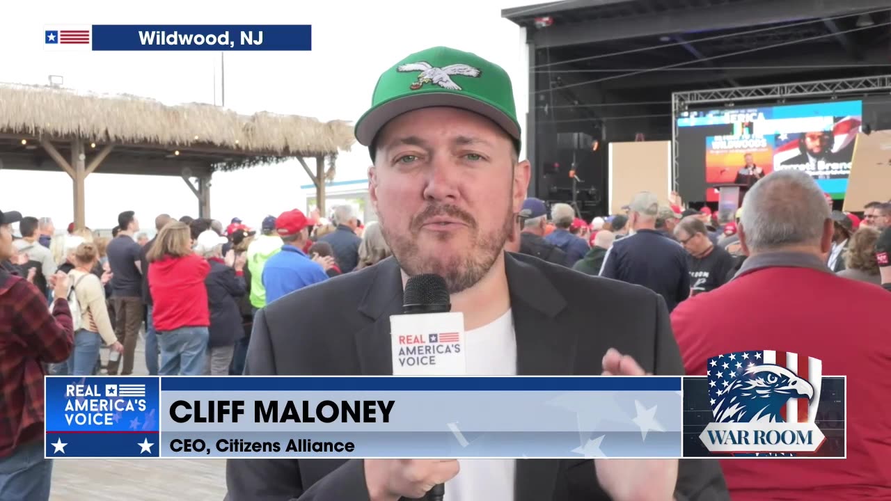 Cliff Maloney Reporting Live From The Jack Ciattarelli Rally Today in Wildwood, New Jersey