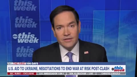 MARCO RUBIO BLOWS-UP GEORGE STEPHANOPOULOS.