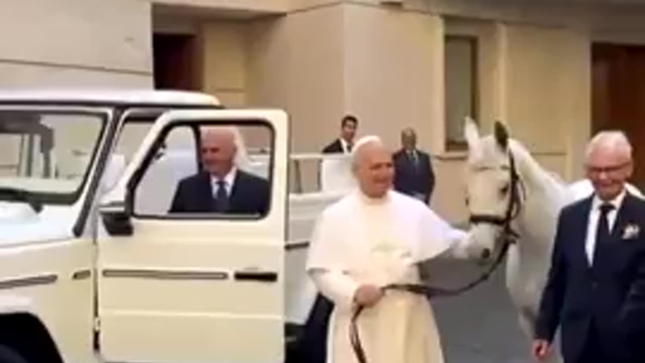 Revelation 6:2? Pope Leo XIV was gifted a white horse named Proton