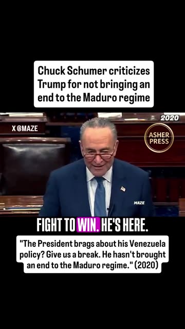 Chuck Schumer criticizes trump for not bringing an end to the maduro regime (2020)