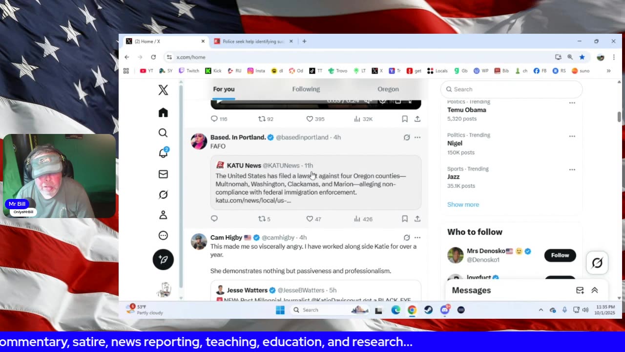 Restreaming the madness at the ICE building