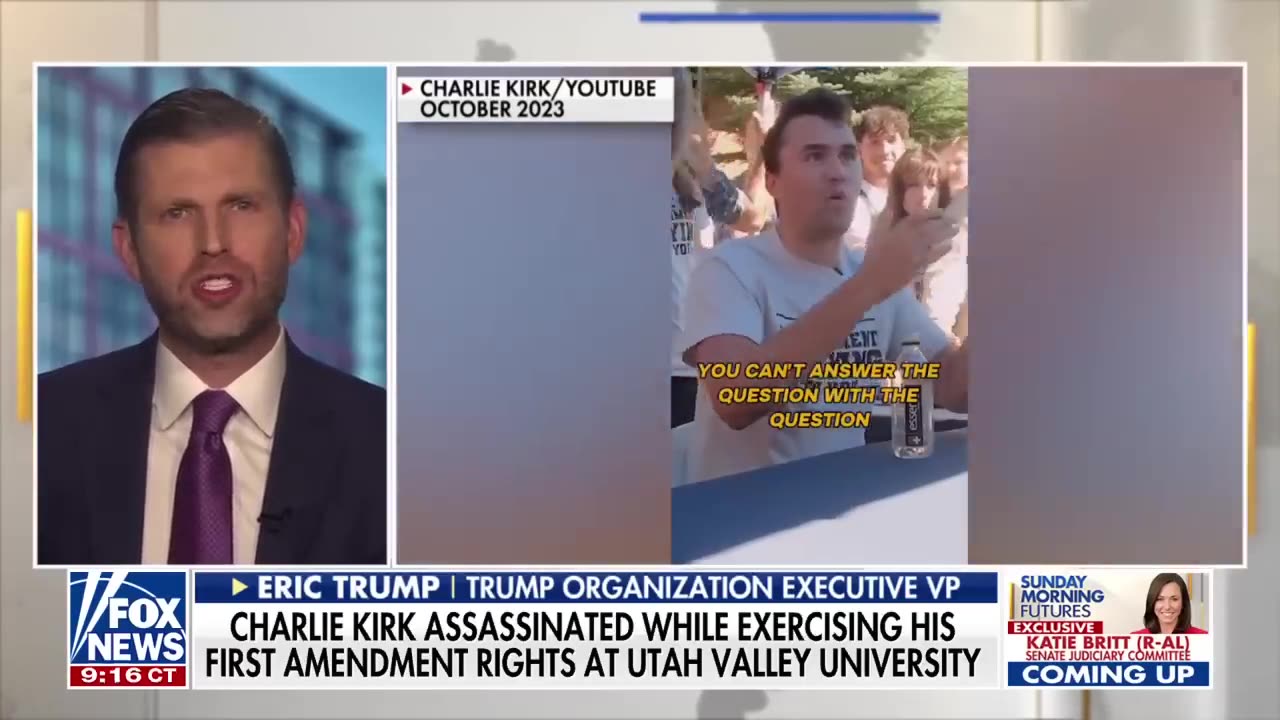 Eric Trump: Charlie Kirk's death is 'a hit on our country'