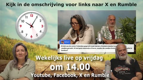 Iedere vrijdag om 14.00 gaan we live!