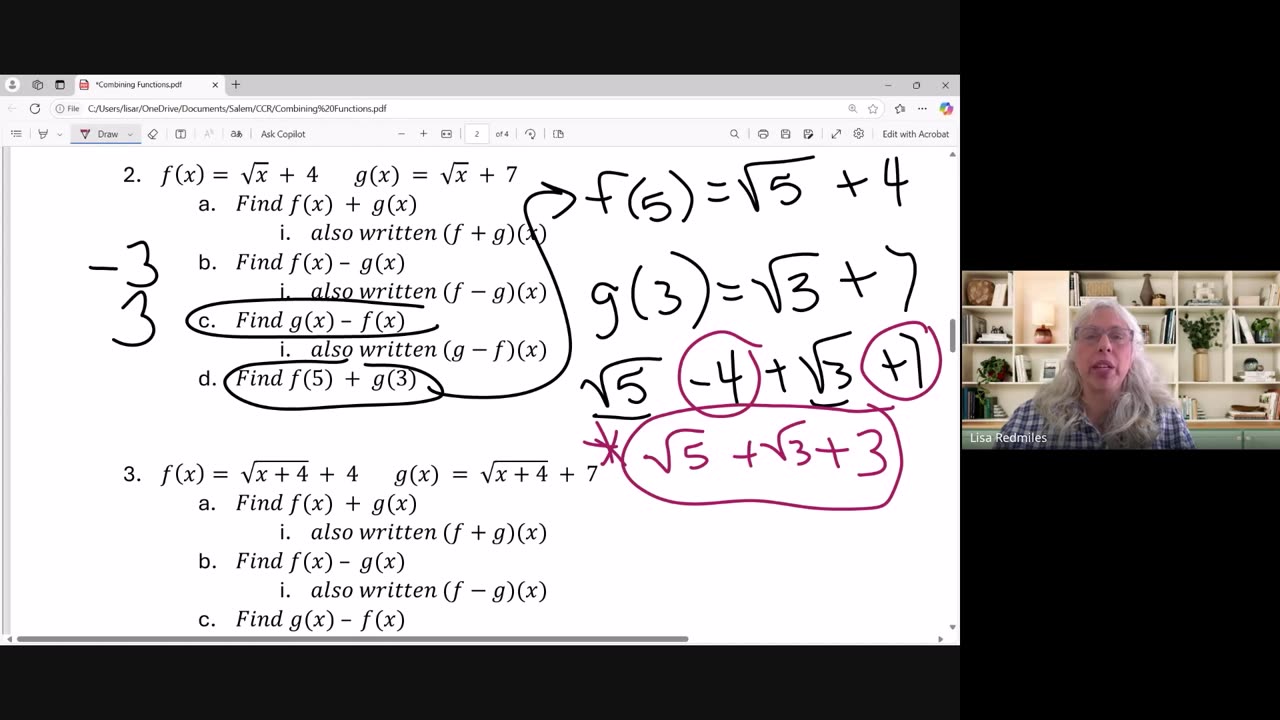 Operations with Functions 1