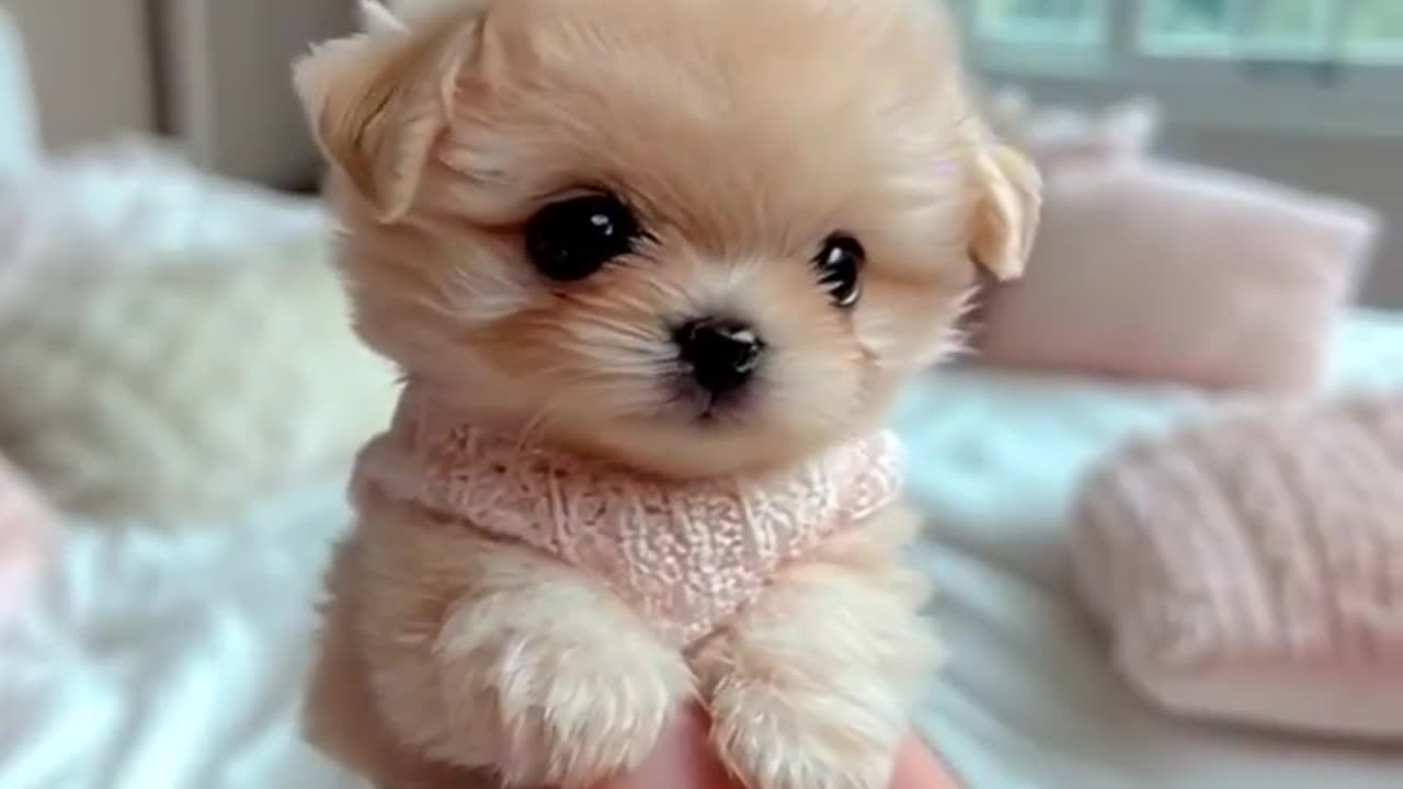 Adorable Teacup Pup's Cutest Moment Ever! 🐾💖