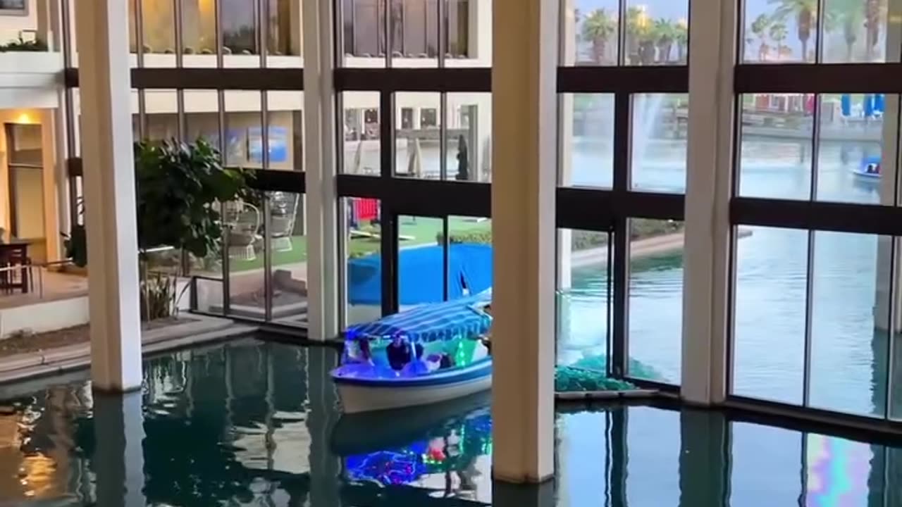 The boat ride lobby at the California Hotel 🛶😳