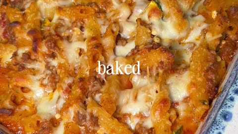 🍝🧀 Introducing our mouthwatering High Protein Baked Ziti recipe!