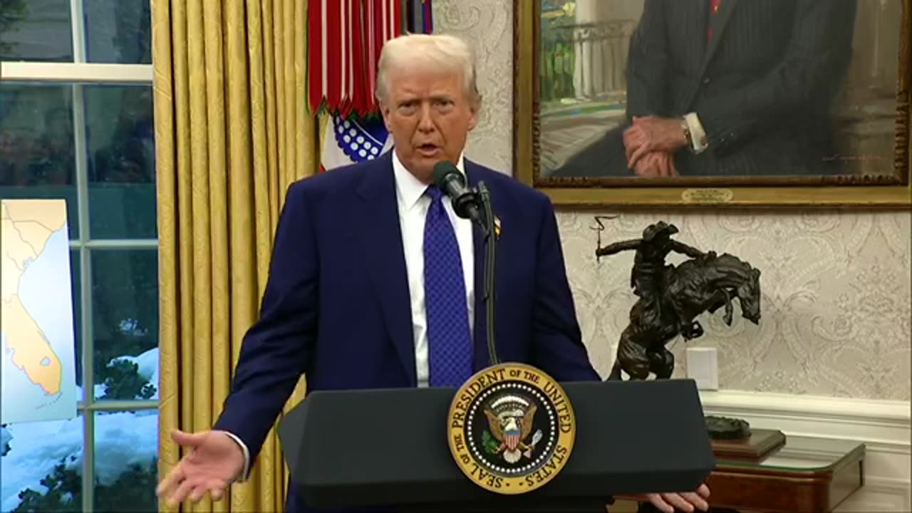 Trump gives remarks after Tulsi Gabbard is confirmed as Director of National Intelligence