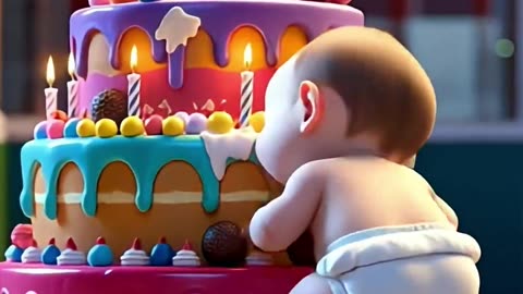 Baby On Roller Skates Vs Birthday Cake Fail! Try Not To Laugh! #funnybabies #babylaughing #cutebaby