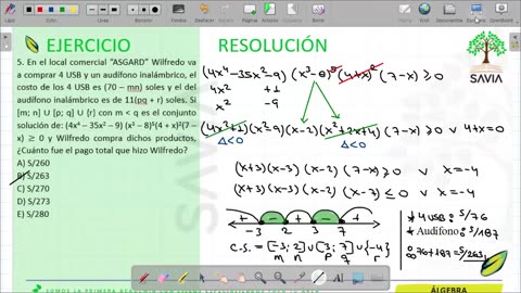 SAVIA REPASO 2025 - 2 | Semana 04 | Álgebra